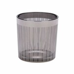 Svícen na čajovku Bamboo, sklo, stříbrná, pr.10x12,5cm (DOPRODEJ)|Ego Dekor