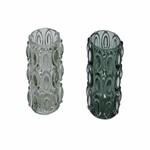 Glass candlestick for tea light, green, 10x10.5cm, package contains 2 pieces! (SALE)|Ego Decor