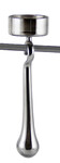 Candlestick hanging on a branch COLE, height 16cm, grey/glossy (SALE)|Ego Dekor