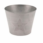 Cover for a flower pot with a star, round, 21x21x18cm, pc|Ego Dekor