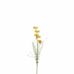 EGO DEKOR JJ Květina mák sušený FLOWEE, žlutá, pr.10x53cm