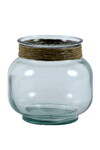 Váza z recyklovaného skla s omotávkou 