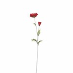 EGO DEKOR Květina umělá FLOWEE, MÁK, červená, 70cm
