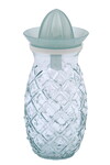 Recycled glass jar with 