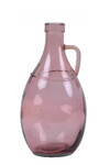Recycled glass vase with handle, 26 cm, pink (pack contains 1 piece)|Vidrios San Miguel|Recycled Glass