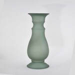 Candlestick|vase 40cm, ABRIL, green matte|Vidrios San Miguel|Recycled Glass