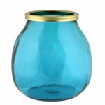 Váza MONTANA, 28cm|4,35L, sv. modrá (balení obsahuje 1ks)|Vidrios San Miguel|Recycled Glass