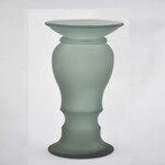 Svietnik|váza 30cm, ABRIL, zelená matná|Vidrios San Miguel|Recycled Glass