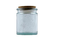 ED VIDRIOS SAN MIGUEL !RECYCLED GLASS! Recycled glass jar with cap 