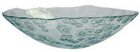 Recycled glass bowl 40 x 40 x 10.5 cm 