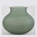 ANCHO vase, wide, 12L, green matte|Vidrios San Miguel|Recycled Glass