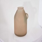 Vase with handle ALFA, 25.5 cm, brown matte|Vidrios San Miguel|Recycled Glass