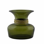Wrapped vase CHICAGO, 1.25L, dark bottle green (package includes 1 piece)|Vidrios San Miguel|Recycled Glass