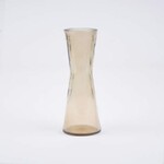 VIDRIOS SAN MIGUEL !RECYCLED GLASS! Váza úzká COIN, 20cm, lahvově hnědá|kouřová