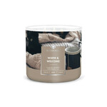 Candle 0.41 KG WARM & WELCOME, aromatic in a jar, 3 wicks|Goose Creek