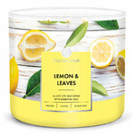 Candle 0.41 KG LEMON & LEAVES, aromatic in a jar, 3 wicks|Goose Creek