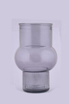 Váza JAVEA, pr.11x17cm|0,72L, tmavě kouřová|Ego Dekor