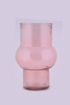 Wazon JAVEA, średnica 11x17cm|0,72L, różowy|Ego Dekor