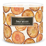 Candle 0.41 KG SUNLIT WOODS, aromatic in a jar, 3 wicks|Goose Creek