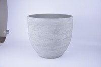 Osłonka na doniczkę ceramiczną LISABON, średnica 35x32cm, st. szary|JASNOSZARY|Ego Dekor