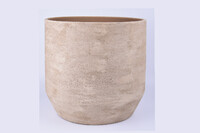 Osłonka na doniczkę ceramiczną PORTO o średnicy 35x32cm, kamelowa|CAMEL|Ego Dekor