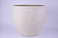 Ceramiczna osłona na doniczkę LISABON o średnicy 39x36cm, beżowa|BEGE|Ego Dekor