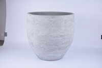 Osłonka na doniczkę ceramiczną LISABON o średnicy 39x36cm, st. szary|JASNOSZARY|Ego Dekor