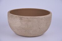 Miska/Pokrywa na doniczkę ceramiczną BRAGA średnica 23x11cm, kamel|CAMEL|Ego Dekor