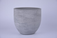 Obal na květináč keramický LISABON, pr.20x18cm, sv. šedá|LIGHT GREY|Ego Dekor