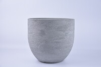 Obal na květináč keramický LISABON, pr.29x26cm, sv. šedá|LIGHT GREY|Ego Dekor