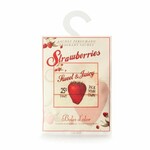 Perfume bag LARGE, paper, 12 x 17 x 0.3 cm, Strawberries SaJ|Boles d'olor