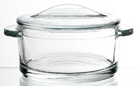 Container with lid 0.25L, COCOTTES, clear, box 2 pcs (SALE)|La Rochere