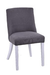 Židle polstrovaná, BRETAGNE, 49x88x60, šedá|Ego Dekor